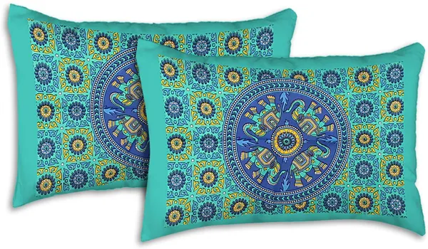 Jaipuri_Prints_Cotton_Double_Bedsheet_(Green)